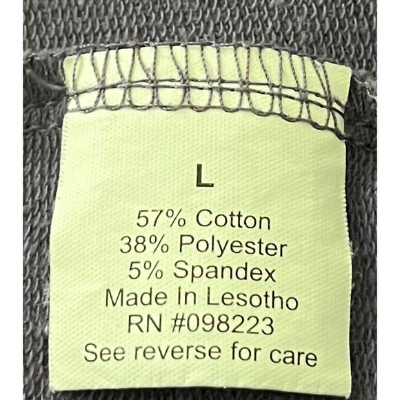 BCG LONG SLEEVE V-NECK SWEATSHIRT, WOMENS, L, HAND WARMERS, THUMBHOLES, STRETCH - Picture 11 of 12